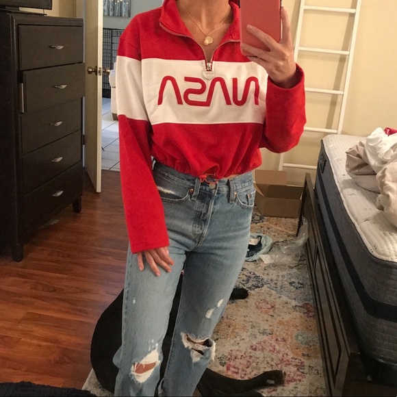 Abercrombie & Fitch Tops - Crop NASA hoodie